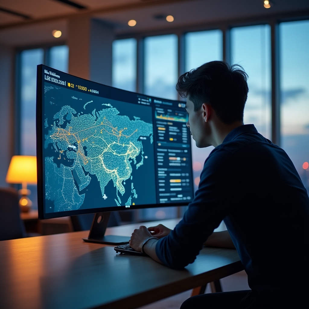 Панель управления логистической платформой KZK SpiDataGate