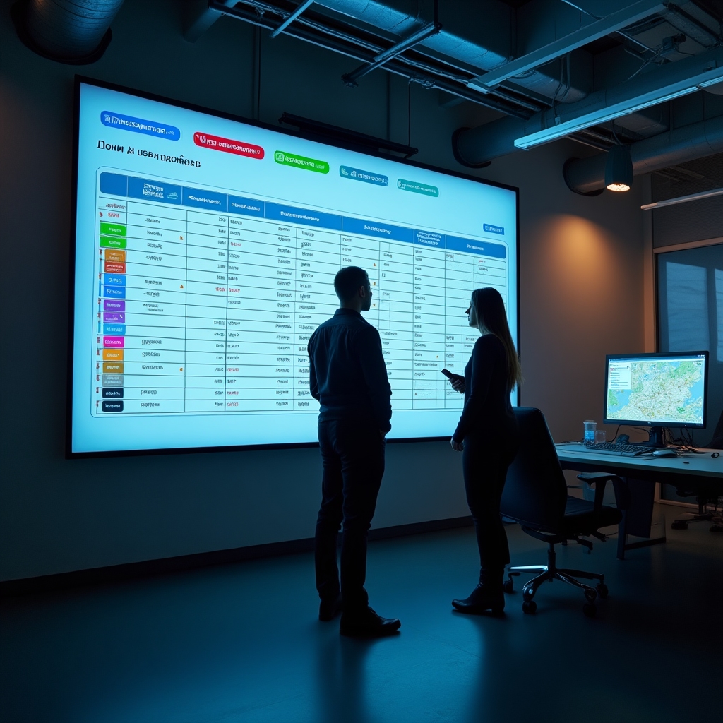 Интерфейс распределения заказов по курьерам